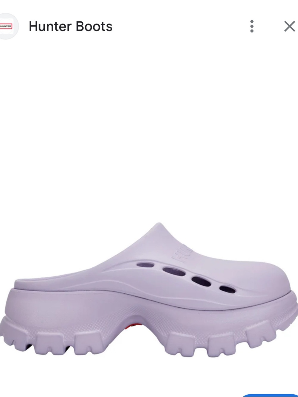 Hunter Women's Slip-On Clog Mules in Lilac